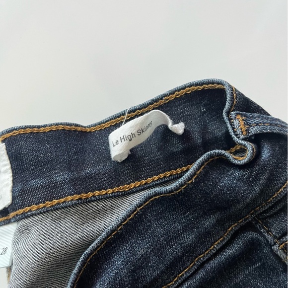 Frame • Le High Skinny Harvard Wash Dark Blue Skinny Jeans - Picture 7 of 9